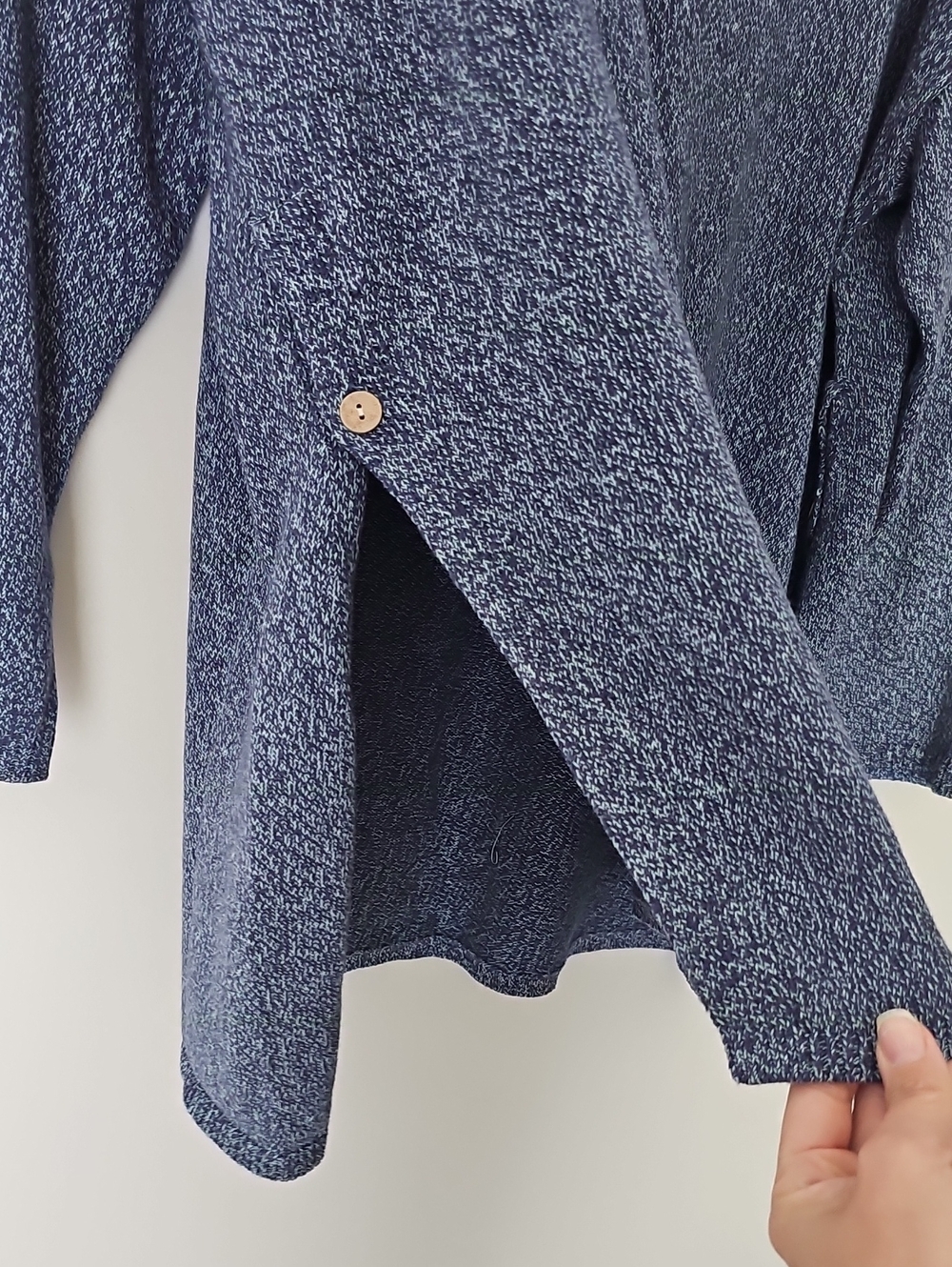 NWT Free People Free-est Button Up Sweater Set Blue Sea Combo Size Small - Picture 6 of 10